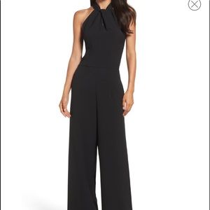 Julia Jordan Wide Leg halter jumpsuit black sz 14